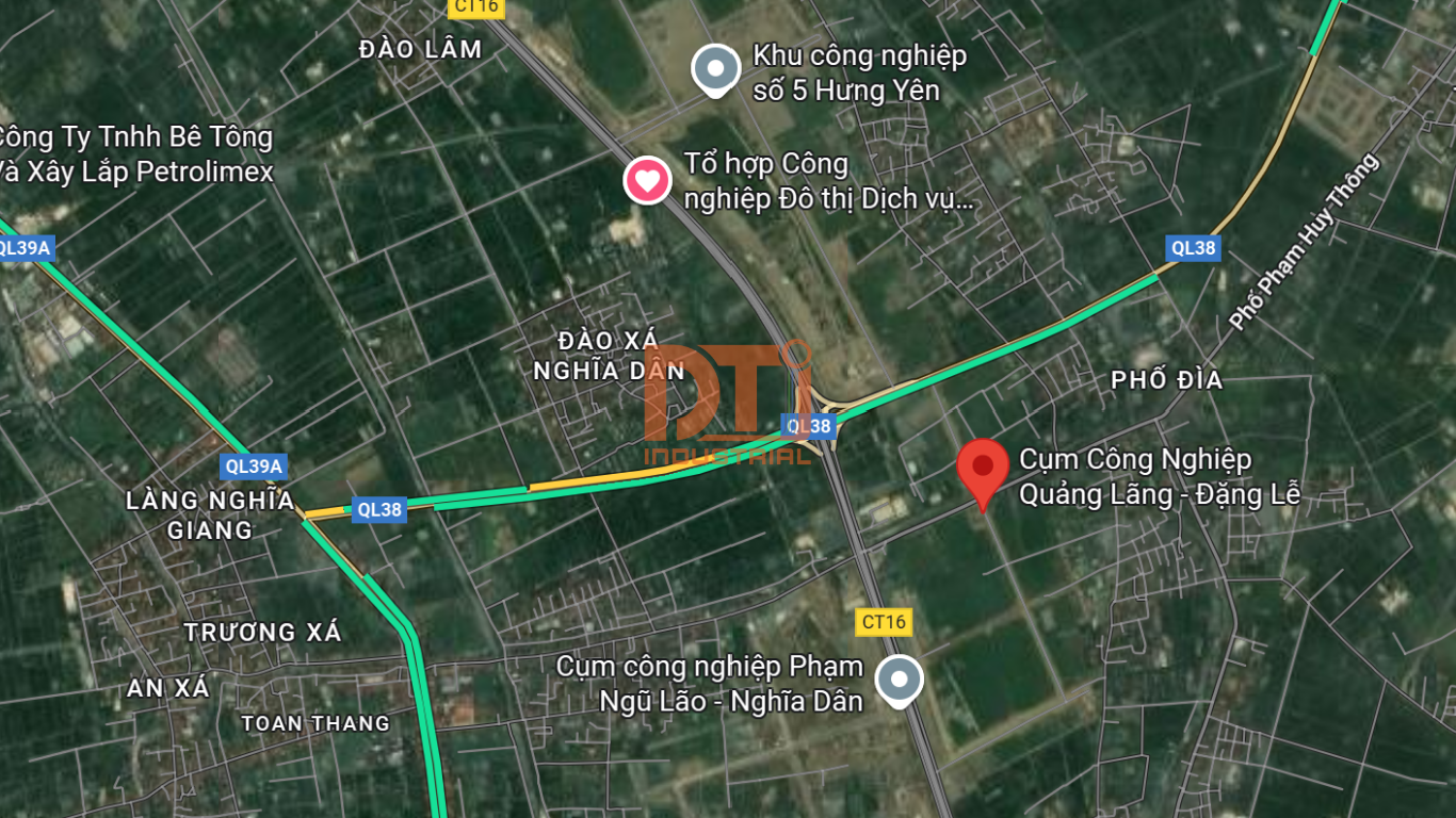 vị trí của cụm công nghiệp quảng lãng đặng lễ
