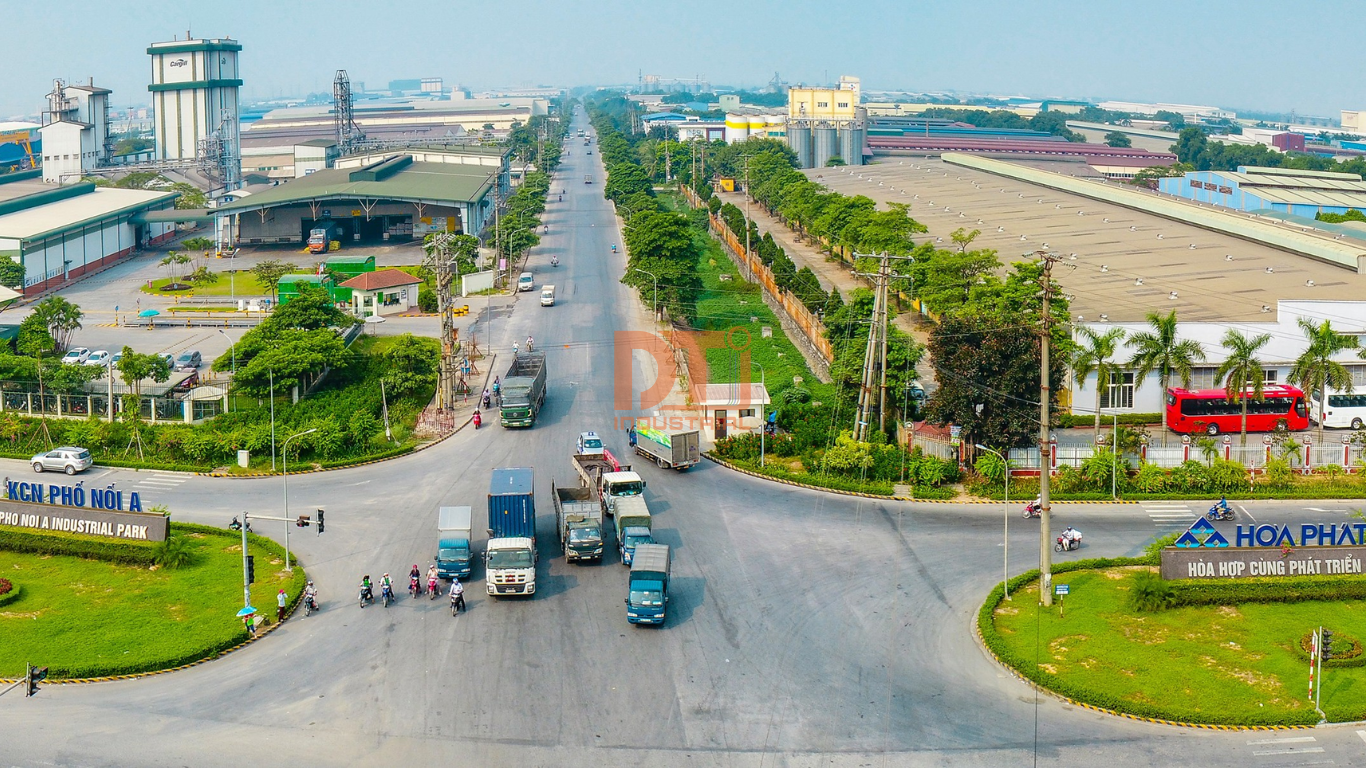 Các khu vực công nghiệp mà dự án Vành đai 4 đi qua