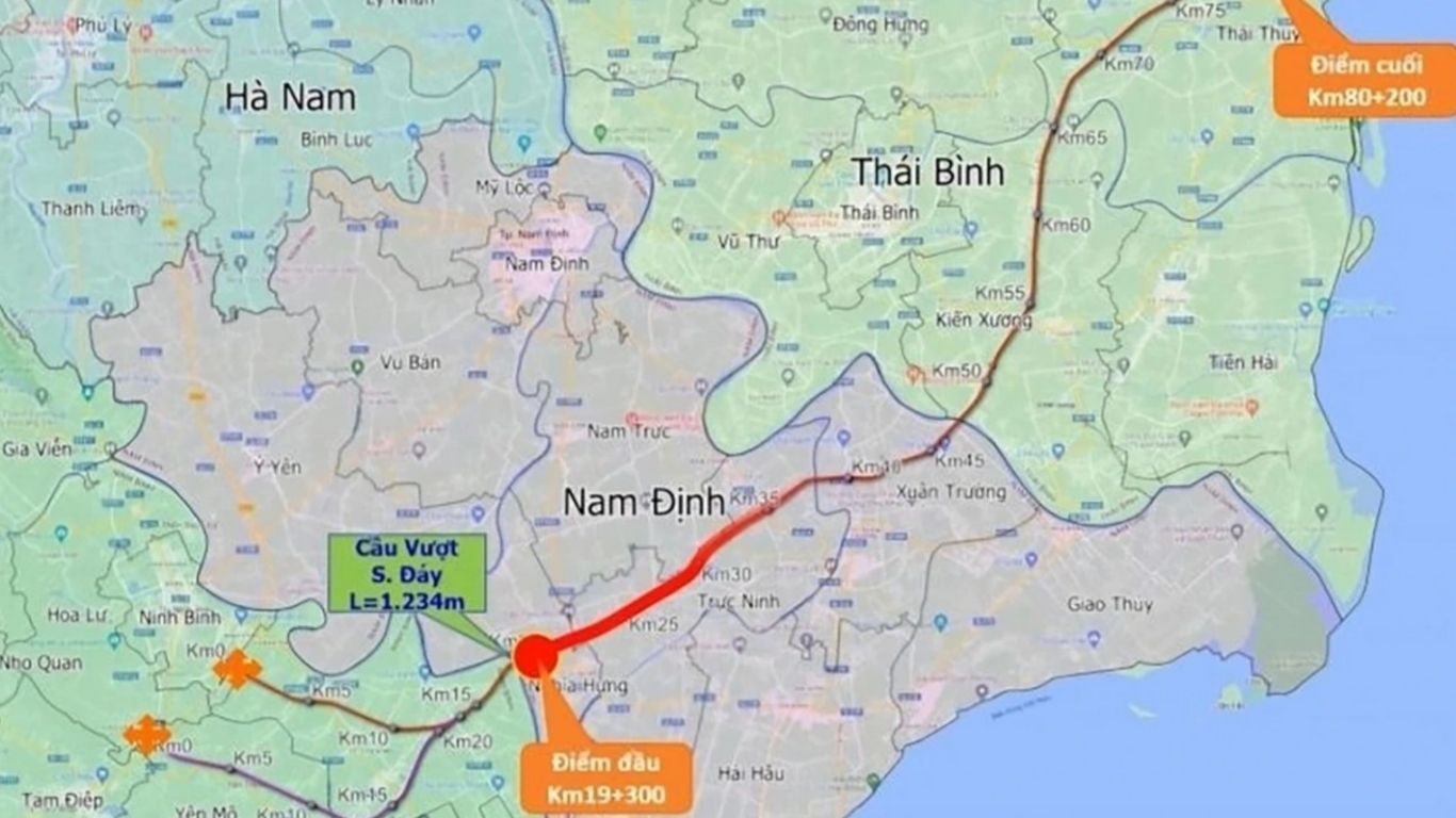 cao tốc ninh bình hải phòng đoạn thái bình
