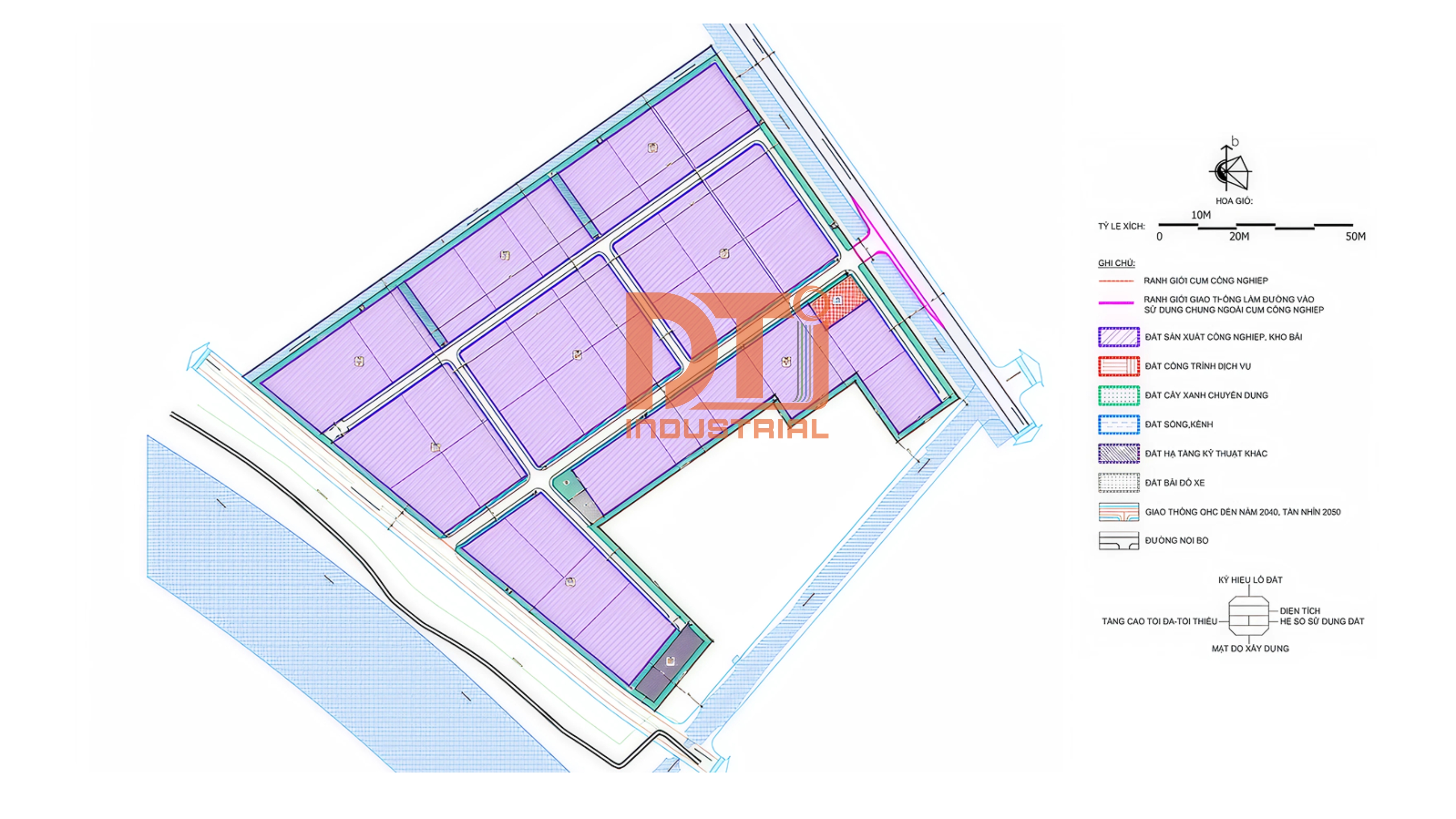 Mặt bằng dự án Cụm công nghiệp An Thọ