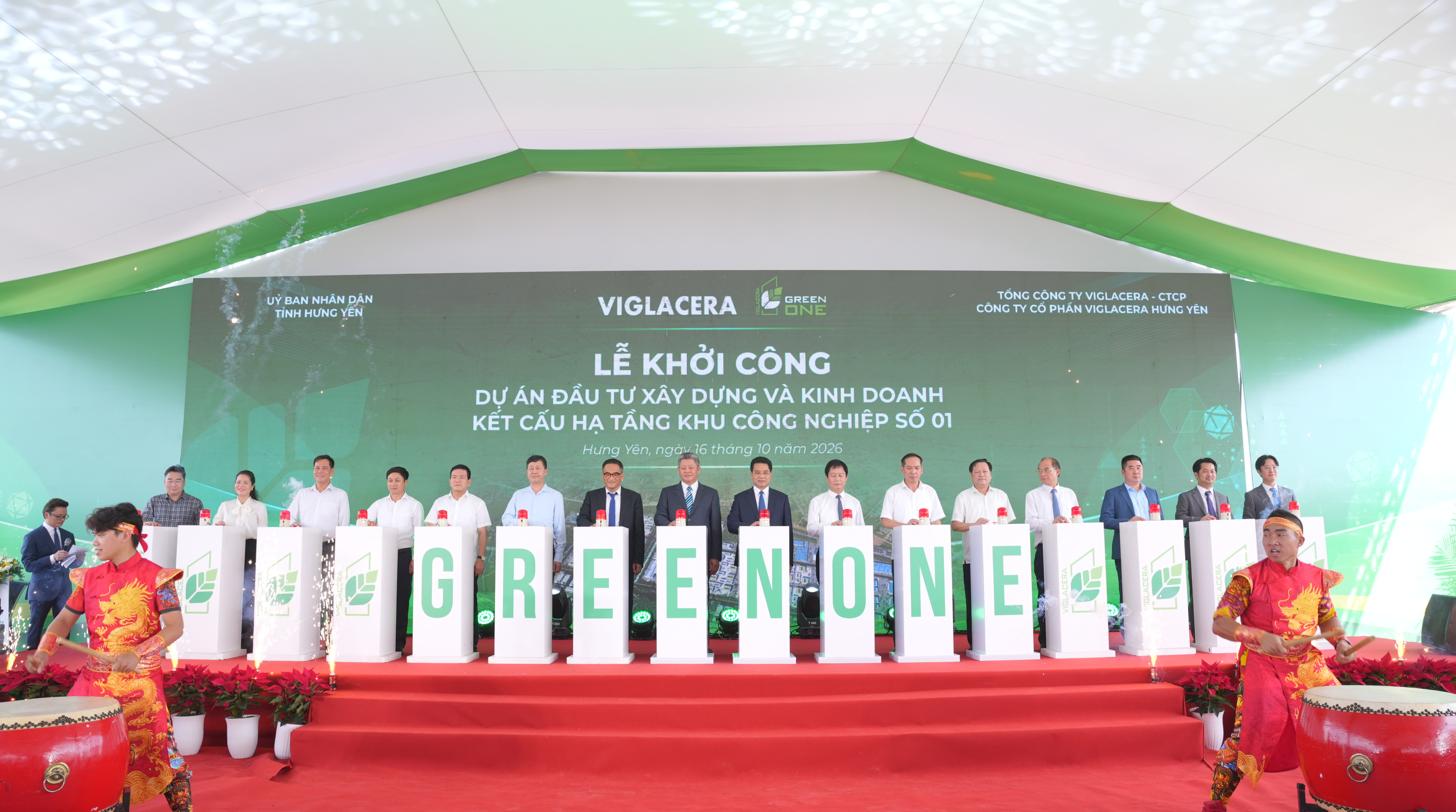 Khởi Công Khu Công Nghiệp Số 01 (Green One) – Giai Đoạn 1: Kiến Tạo Hệ Sinh Thái Công Nghiệp Xanh, Thông Minh Tại Hưng Yên