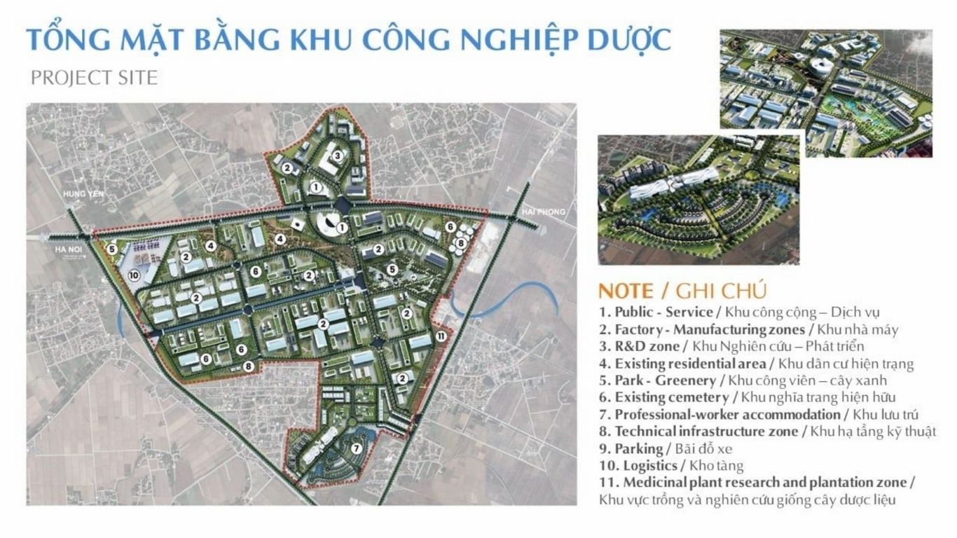 khu công nghiệp dược sinh học Thái Bình