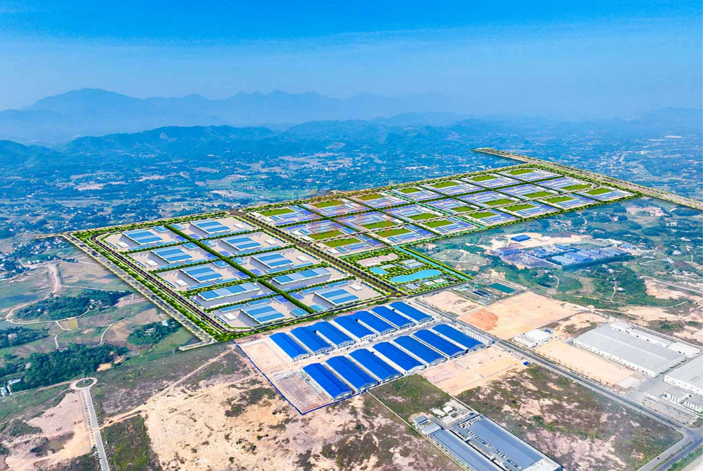 Phối cảnh khu công nghiệp sông công II