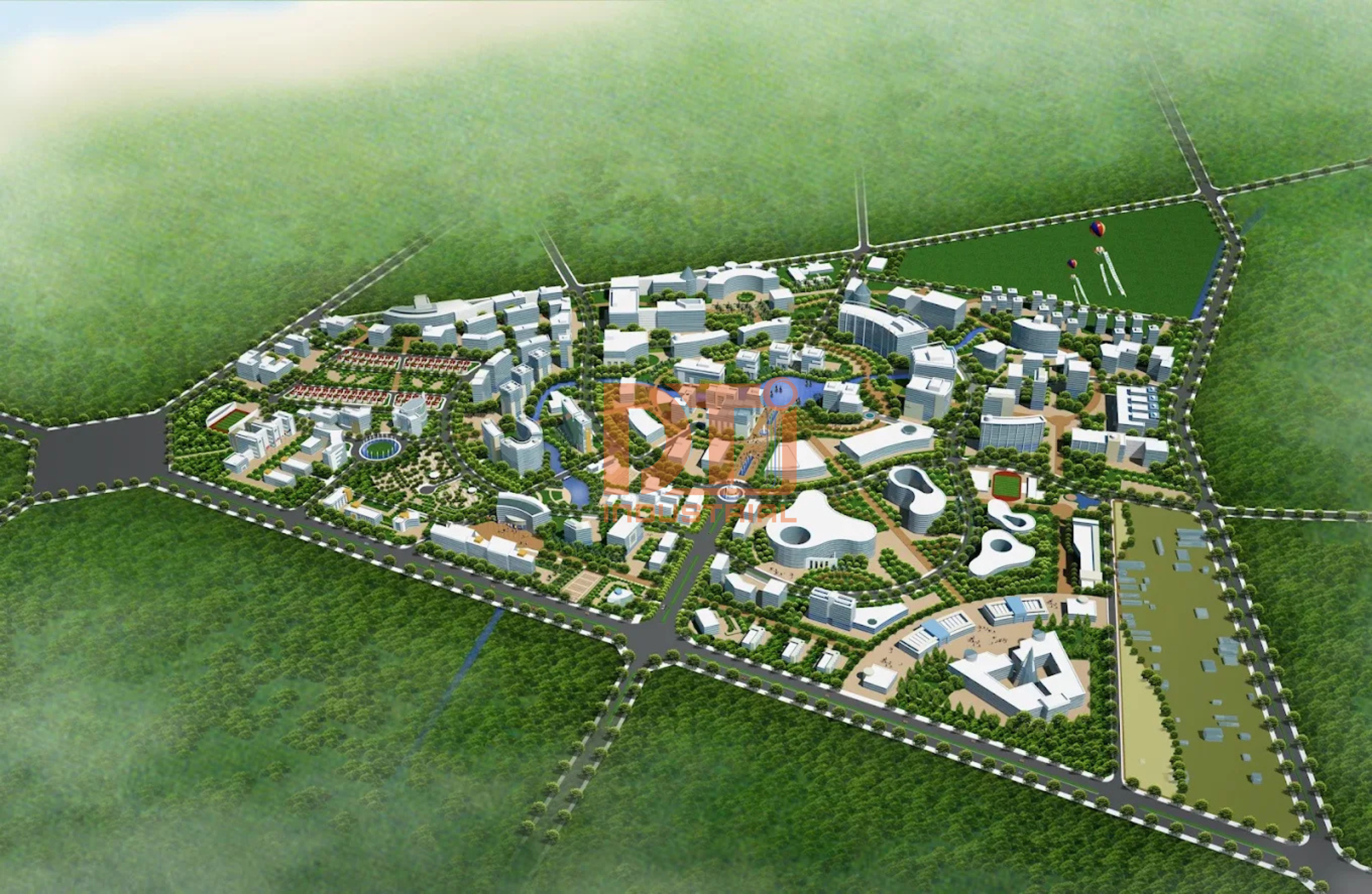 Phối cảnh dự án Khu Công nghệ cao sinh học Hà Nội