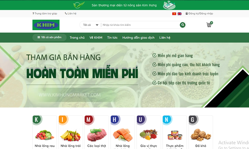 Sàn thương mại điện tử Kim Hưng giúp nông dân 