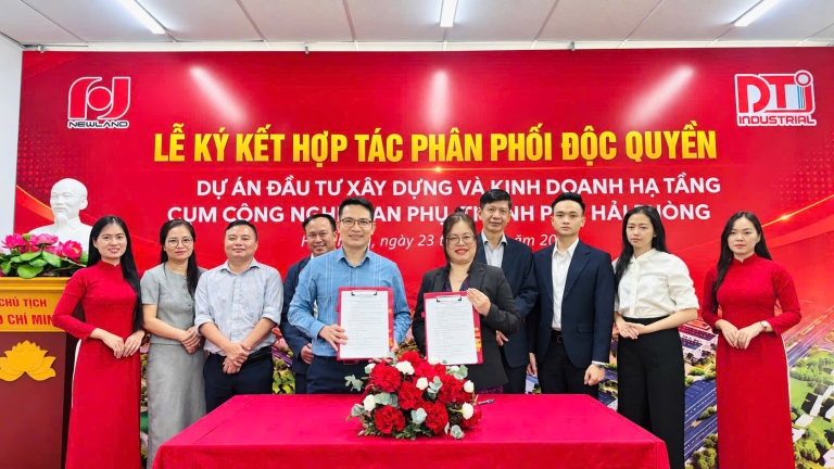 Newland và DTJ Industrial ký kết hợp tác phân phối độc quyền dự án Cụm Công nghiệp An Phụ - Hải Phòng